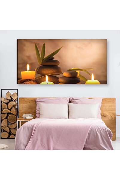 Generic Brand Pietre de meditație Lumânare arzătoare Pictură decorativă pe pânză