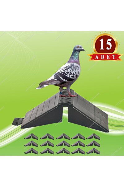 MUTLU TAVUKÇULUK Tünek Güvercin Bekar Tüneği 15 Adet Plastik Kuş Pigeon Yuva ...
