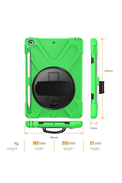 Ally Mobile Ipad 9.7,2017 Ipad 9.7 2018 Kalem Yerli Standlı Zırh Kılıf-shockp...