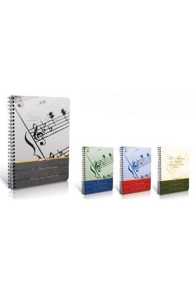 Gıpta Spiral Hard Cover A4 80 Sheets Music Notebook (1700)