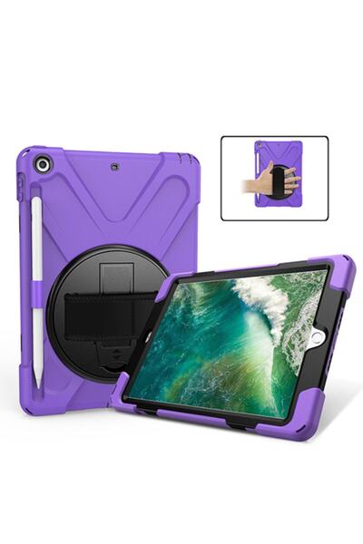 Ally Mobile Ipad 9.7,2017 Ipad 9.7 2018 Kalem Yerli Standlı Zırh Kılıf-shockp...