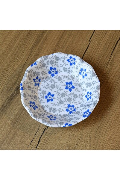 G Gültaş Melamin ve Plastik Melamin Kahveci Çay Tabağı 50 Adet Desen : Bahar Mavi