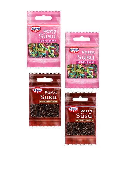 Dr. Oetker Dr Oetker Decor Series Cake Decoration - 10g X 4 (2 Cocoa and 2 Sugar Sticks)