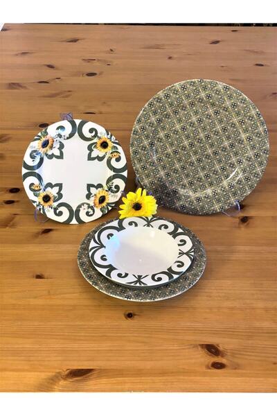 Ezem Papatya 24 Parça Yemek Takımı