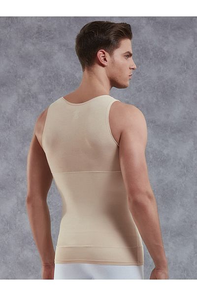 Doreanse Men's Skin Colored Wide Collar Corset Undershirt