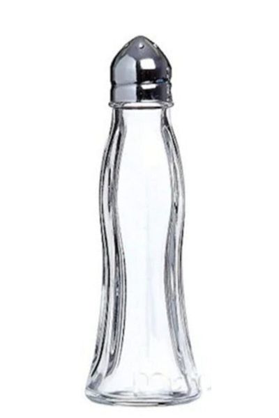 Paşabahçe Salt Shaker Metal Lid Black White Single