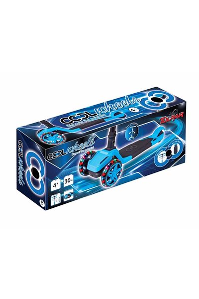 Furkan Toys 4 سكوتر تولبار 4+ سنوات مع أضواء LED قابلة للطي لون أزرق 3 عجلات أزرق 4+ سنوات