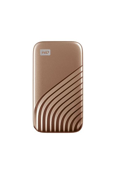 WD My Passport 1Tb Wdbagf0010Bgd-Wesn 1050Mb/S Read USB 3.2 Gen 2 Gold Portable Ssd Disk