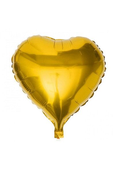 Çemrek Süs Parti Gold Heart Foil Balloon 40 cm
