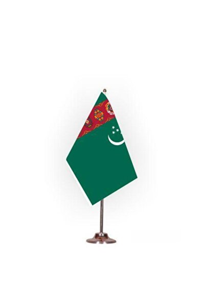 Rekbay Türkmenistan Masa Bayrağı Set Halinde