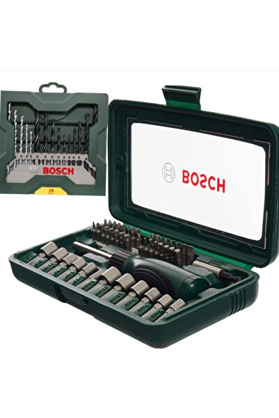 Bosch 46 Parca Tornavida Ve 15 Parça X Line Matkap Ucu Seti Birlikte