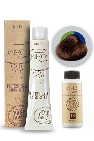 DAIMON Amonyaksız ( Fa ) 7/34 Kumral Dore Bakır Saç Boyası + 60 Ml Amonyaksız...