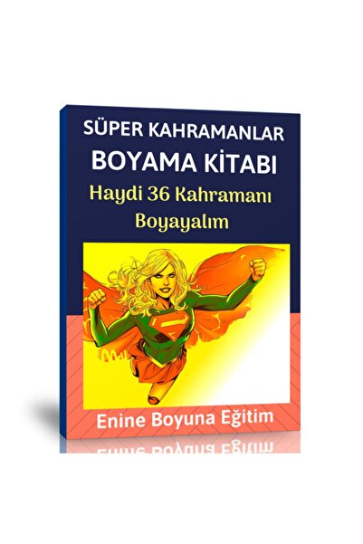 Enine Boyuna Eğitim كتاب تلوين الأبطال الخارقين