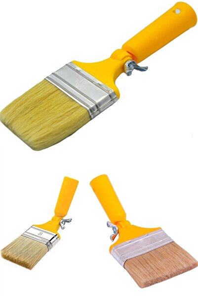 MOBEE Boyner Robot Fırça Ayarlanabilir Kestirme Boya Fırçası No: 3 Duvar Kena...