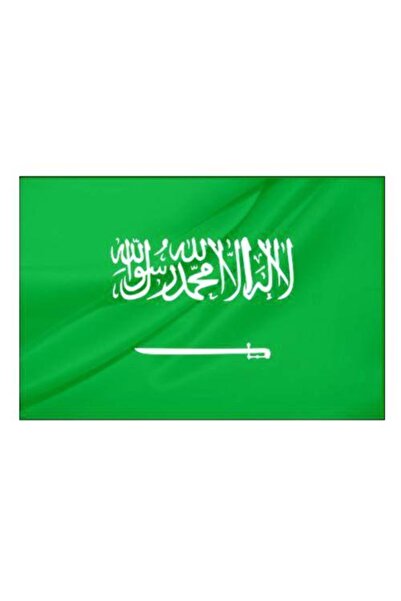 Rekbay 1.sınıf Parlak Kumaş Suudi Arabistan Ülke Bayrağı50x75 cm