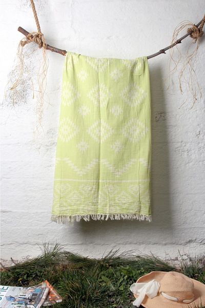 Baveno 100% βαμβάκι 90x180 Peshtemal Πετσέτα θαλάσσης Ethnic Pattern Jacquard