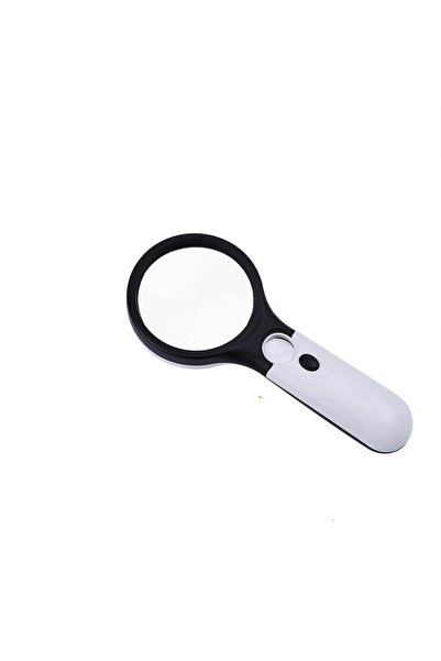 Microcase Işıklı Çift Gözlü 45x 3x Büyütme El Büyüteci Model: By5