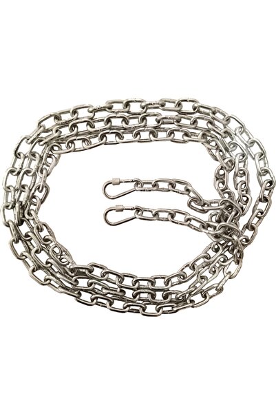 LİDERSAN ÇELİK Dog Tethering Chain 7 Mm 7 Meters +2 Screw Carabiner (80 Kg)