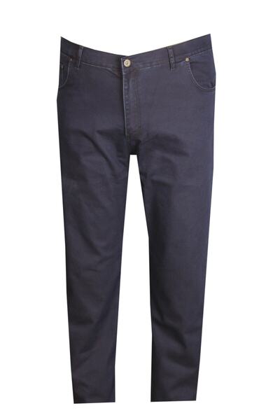 FaLa Jeans بنطال جينز ليكرا مقاس كبير باللون الأزرق الداكن للرجال 97164