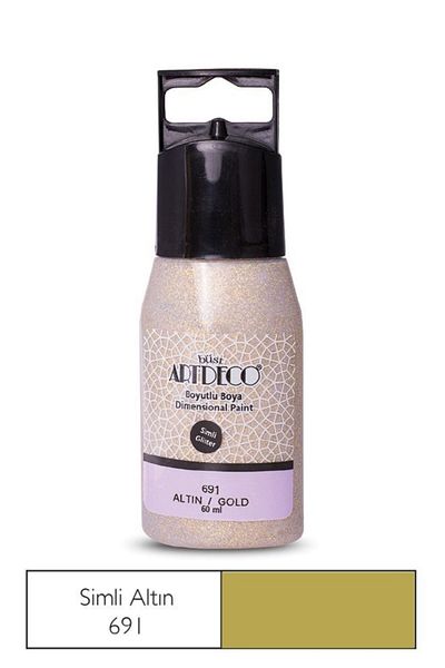 Artdeco Gold Colored Glitter Paint 691