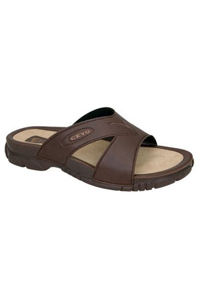 Ceyo Ανδρικές παντόφλες 3200-1 Brown Healthy Anatomical