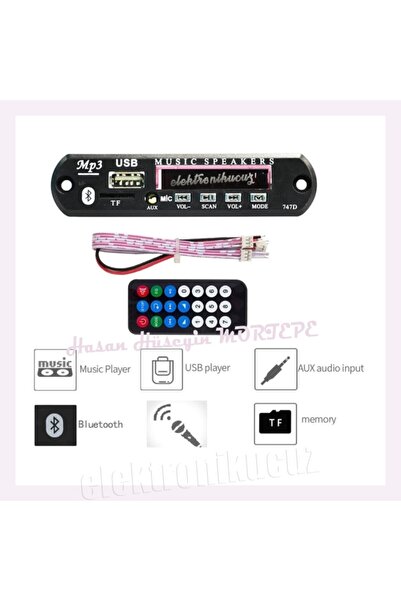 Class Ford Fiesta Titanium Bluetoothlu Oto Teyp Usb/sd Çevirici Aux Kumandalı 12v Mikrofonlu