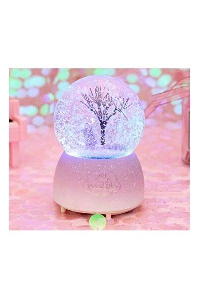 CornerShop Ağaç Temalı Orta Boy Işıklı Müzikli Kar Küresi