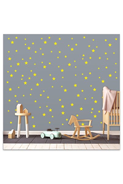 Sticker Sepetim Bebek Ve Çocuk Odası Yıldız Seti 3,4,5 Cm 100 Adet