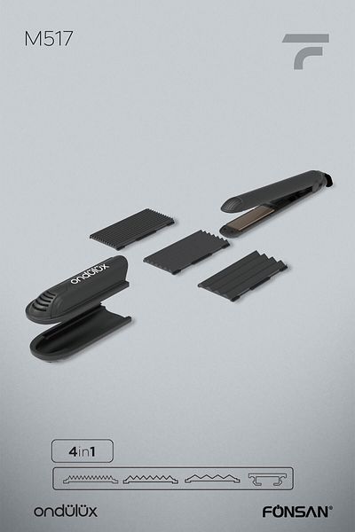 Fönsan Ondülüx M517 Professional 4in1 Hair Styling Toast