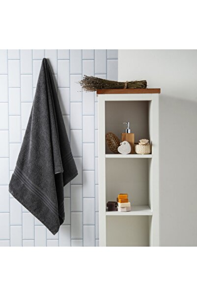 Hobby Rainbow Banyo Havlusu 70x140 Cm - Koyu Gri