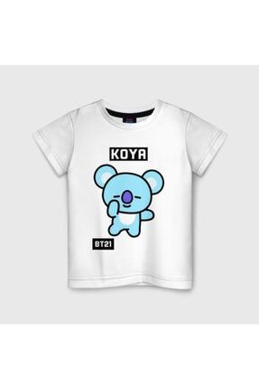 GalaPazar Unisex Beyaz Koya Maskot Tshirt Bt21 Bts Fiyat Yorumlar Trendyol