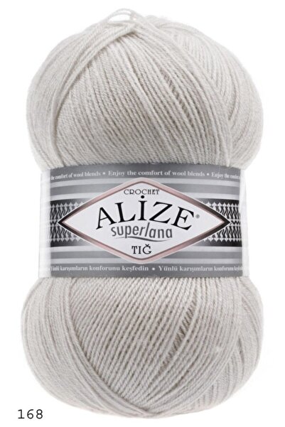 Alize Superlana Tığ El Örgü Ipi Ipliği Yünü Renk Kodu:168 Taş