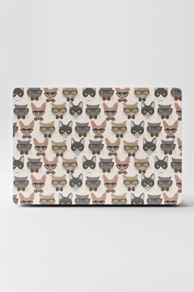 TUGİBU Bej Kedili Laptop Kaplama Sticker
