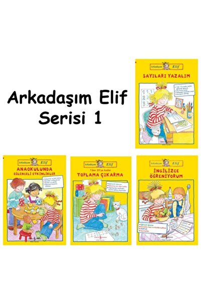 TÜRKİYE İŞ BANKASI KÜLTÜR YAYINLARI صديقي إليف السلسلة 1 (4 كتب)