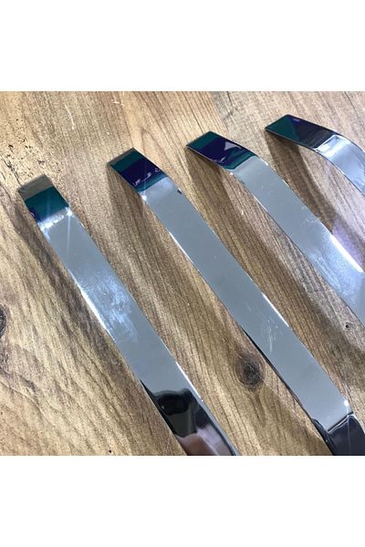 ARON (10 PCS) Şahin Set 192 Handle Chrome Glossy Furniture Kitchen Cabinet Drawer Handle 192mm