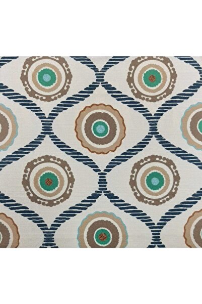 Dizayn Tekstil Yeşil Desenli Döşemelik ve Perdelik Kumaş