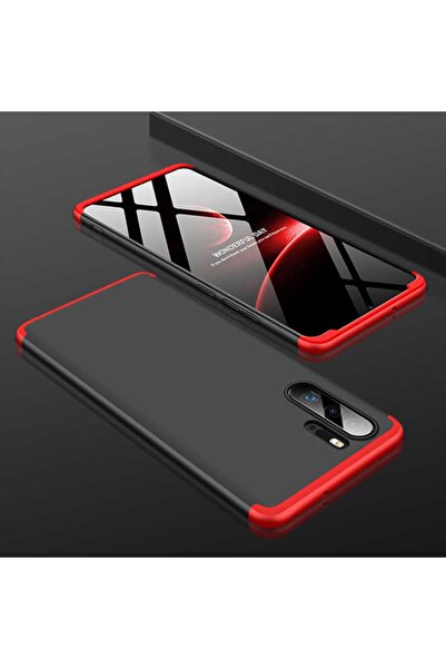 İncisoft Huawei P30 Pro Uyumlu  Ultra Ince Full Koruma Ays Kapak Siyah Kırmız...