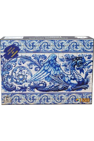 captainalbatross 1000 Parça Puzzle Portuguese Azulejo Portekiz Çini Seramik Ç...