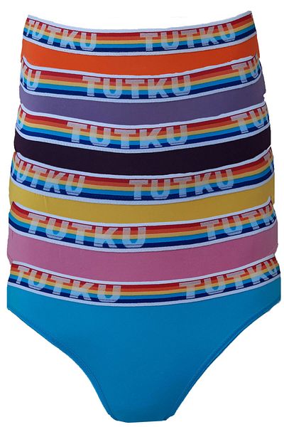 Tutku Chiloți Bikini Damă Bumbac Lenjerie intima colorată Pachet 6