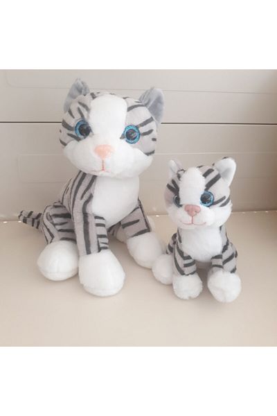 SELAY TOYS Happy Child Plush Cat And Kitten 28 Cm + 15 Cm Domestic Production