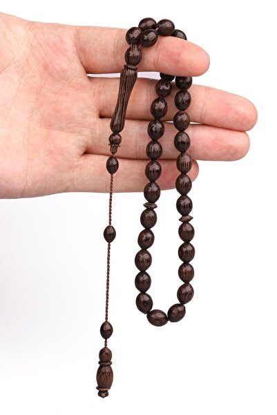 Genel Markalar Venge Ağacı Tesbih 8 X 10 Mm Arpa Kesim