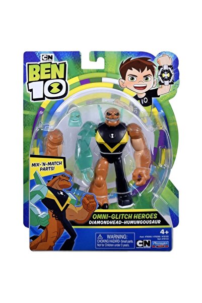 Ben 10 Aksiyon Figürleri Omni Glitch Heroes Diamondhead Humungousaur 00812