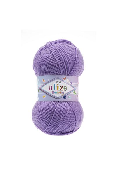 Alize 247-Βιολετί Baby Hand Knitting Yarn (Συσκευασία 5 τεμαχίων)