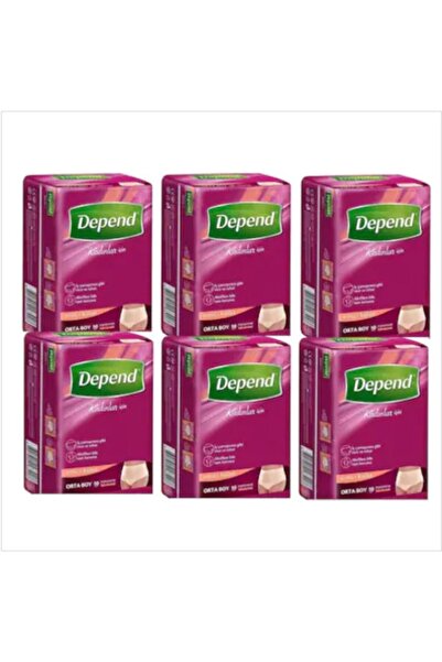 Depend سراويل داخلية ماصة متوسطة الحجم 60 قطعة