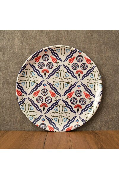 G Gültaş Melamin ve Plastik 17.5 cm Melamin Pasta Tabağı 12 Adet Desen : Osmanlı