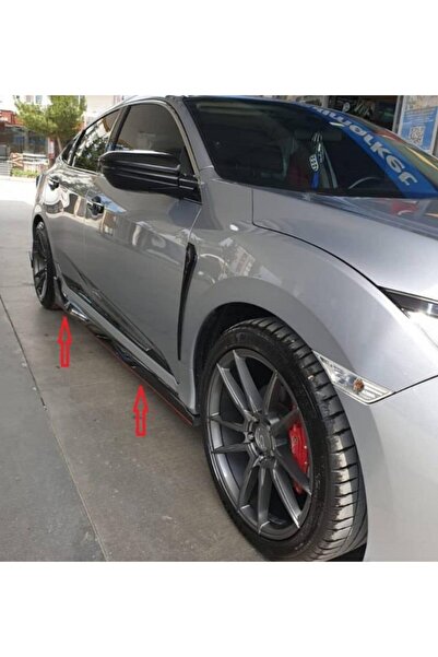 OLED GARAJ Honda Civic Için Uyumlu Fc5 Type R Marşpiyel Piano Black Boyasız-B...