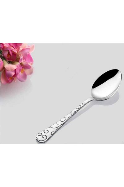 İNTER CELİK Hanzade Model Dessert Spoon 12 Pieces