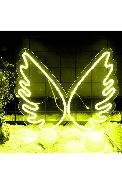 Neptün Neon Design Melek Kanadı Neon Led Tablo