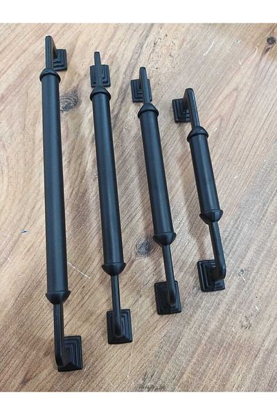 ARON (10 PCS) Pyramid Rustic Handle Matte Black TV Unit Kitchen Cabinet Furniture Handle 192mm