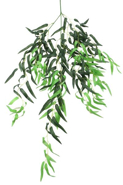 Yapay Çiçek Deposu Sarkan Sarkıt Kumaş Zeytin Yaprağı 100 cm